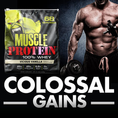 COLOSSAL LABS 5-lb whey powder jar with clear labeling for everyday training