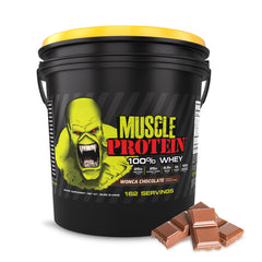 COLOSSAL LABS chocolate whey powder 12lb pack label closeup for muscle support