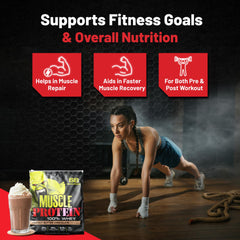 COLOSSAL LABS whey shake in glass showcasing smooth texture