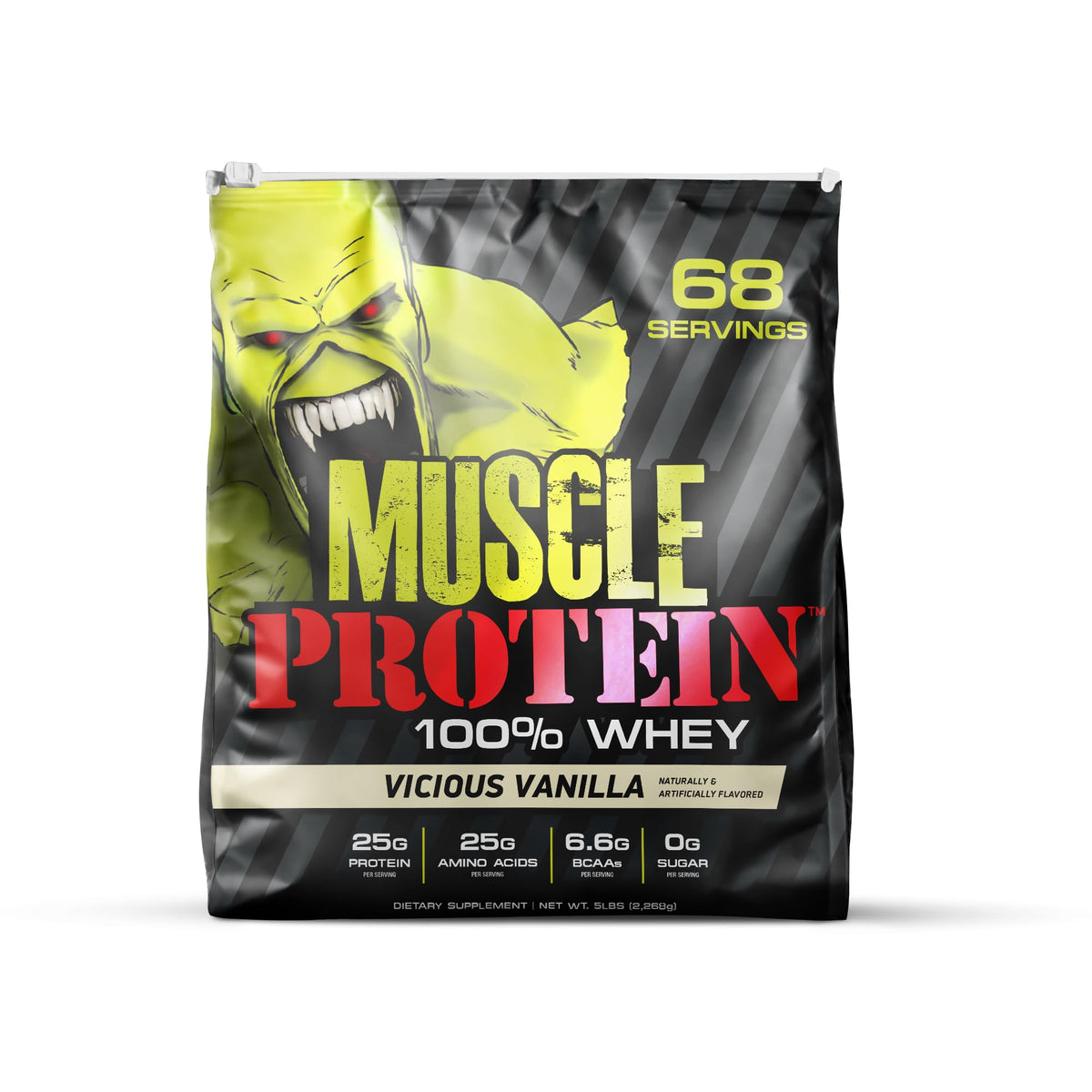 COLOSSAL LABS vanilla whey protein bottle ready for a post-workout protein boost.