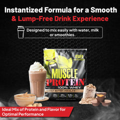 COLOSSAL LABS whey powder dissolves easily in milk