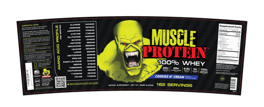 COLOSSAL LABS Muscle Whey cookies-cream scoop for convenient daily servings