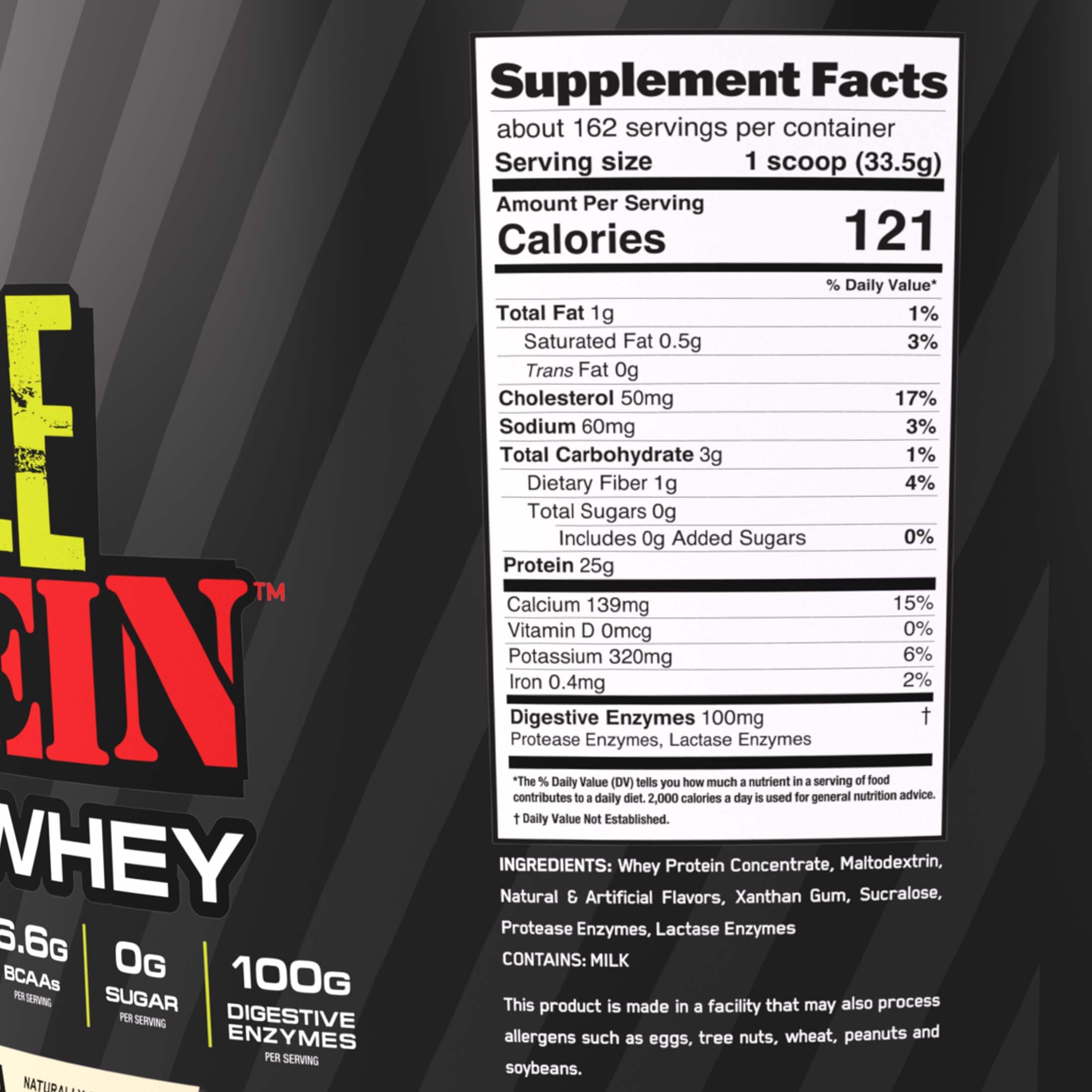 COLOSSAL LABS Whey protein dissolves easily in milk or water