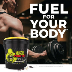 COLOSSAL LABS protein shake glass displays creamy strawberry blend after training.