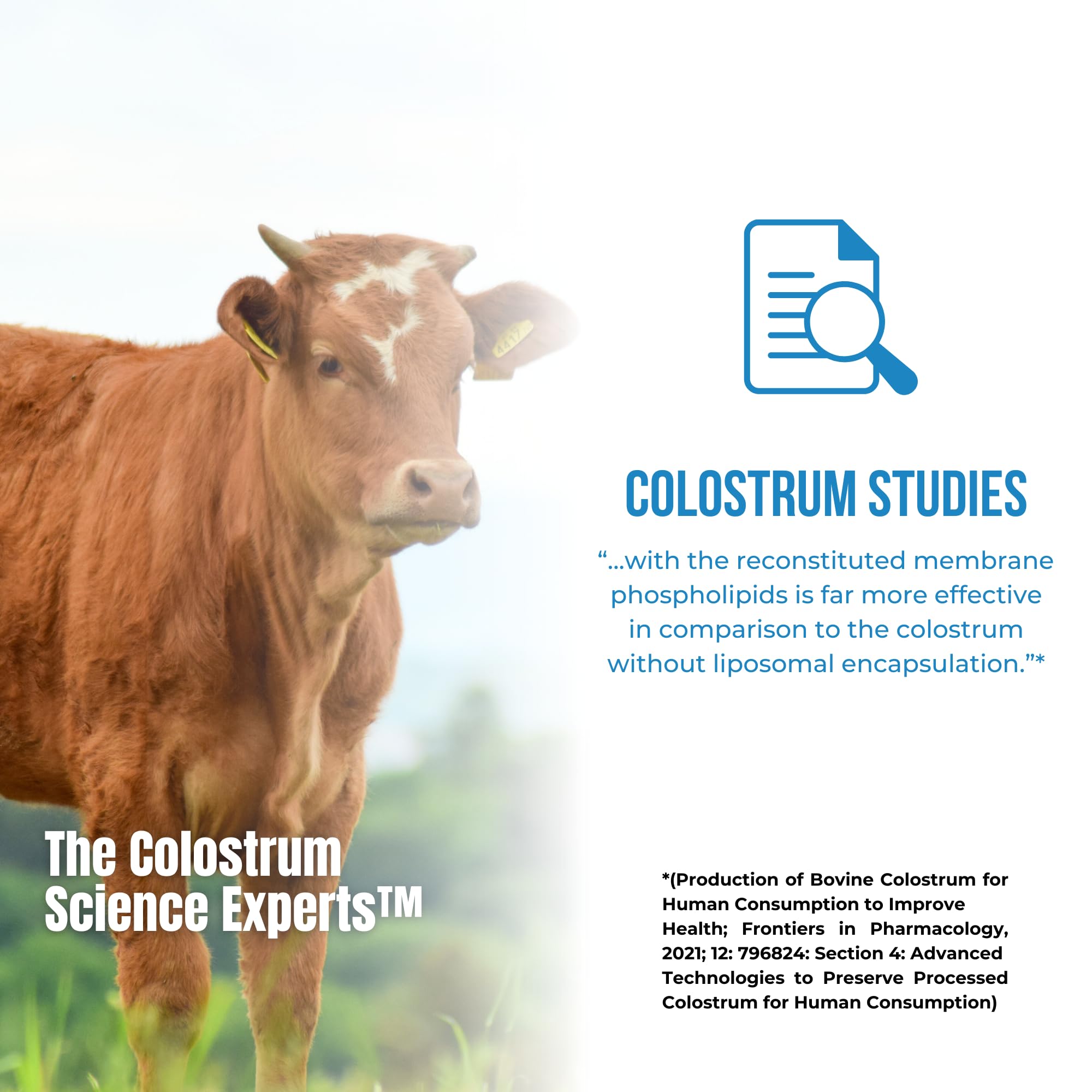 Colostrum-LD serving size chart aids daily usage
