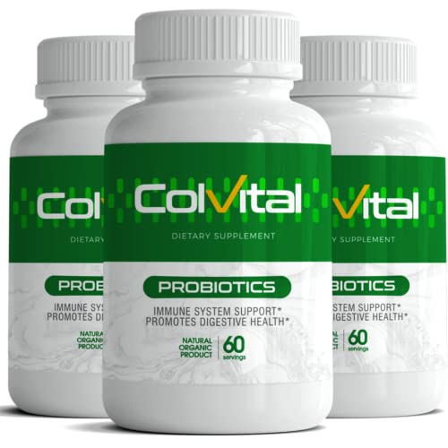 Colvital probiotic capsules closeup, flavorless and easy to swallow for daily routines