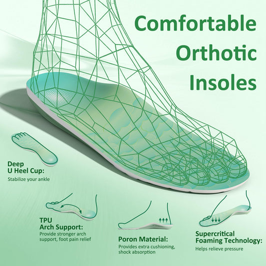 Com MUMU deep U-heel cup stabilizes the heel and reduces wobble.