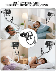 Comeacross anti-slip straps securely hold mask and hose overnight.