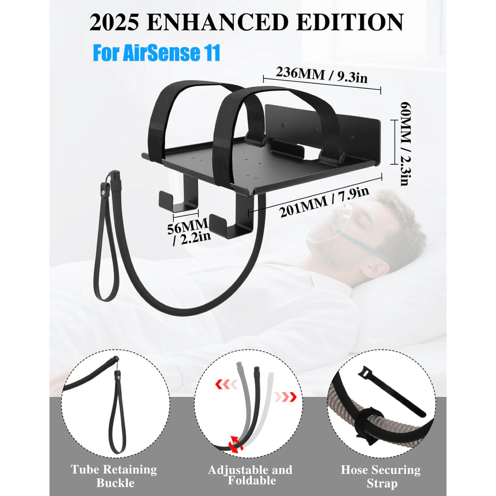 Comeacross hose and mask management hook keeps tubing tidy and accessible.