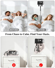 Comeacross dual-hook CPAP organizer keeps essentials nearby.
