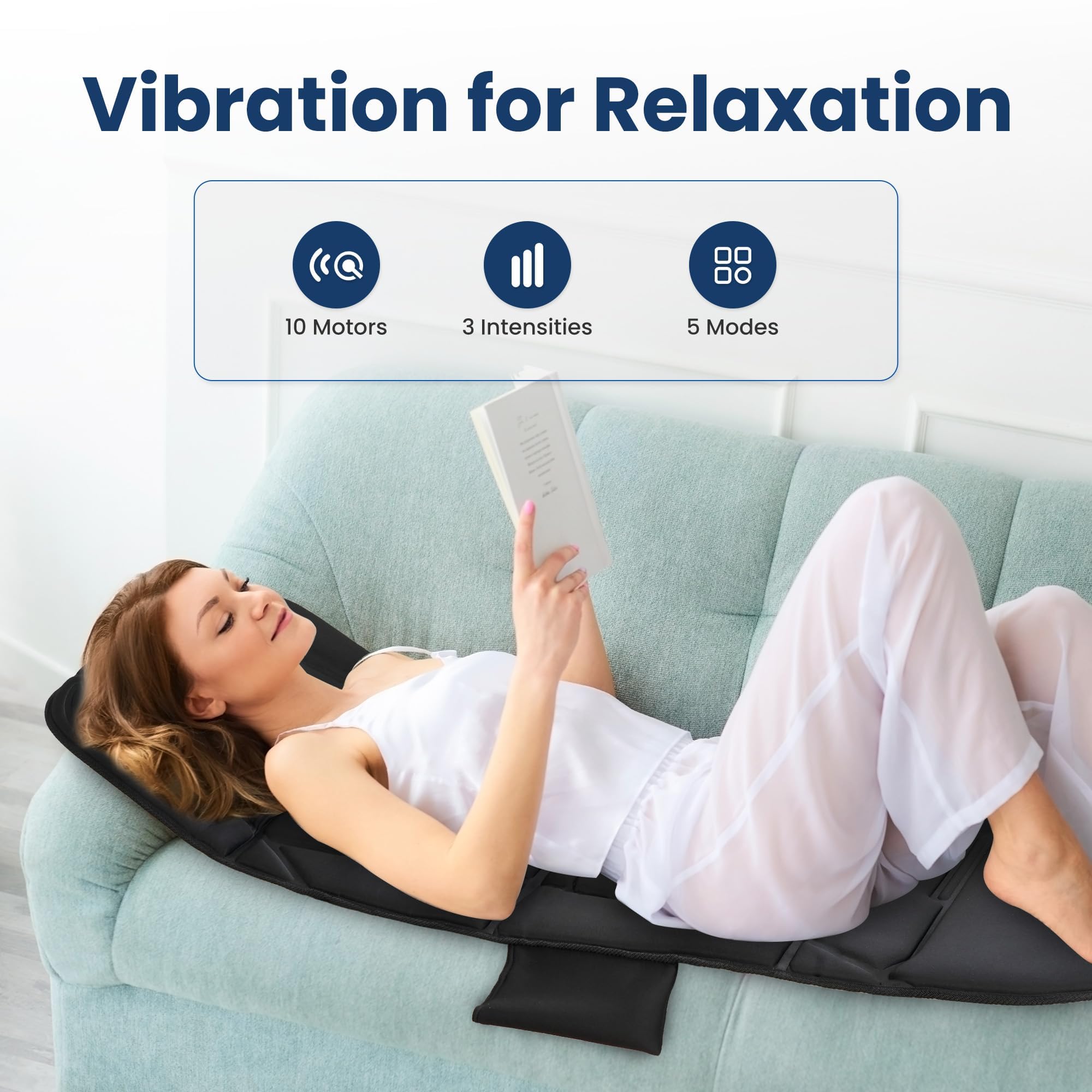 COMFIER 10-motor vibration targets back and shoulders for gentle relief