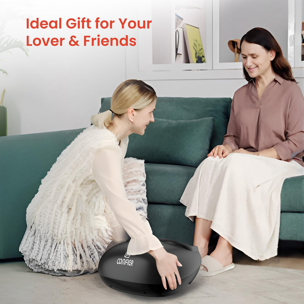 Gift-ready COMFIER packaging for the foot massager