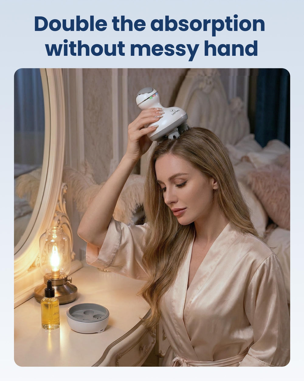 COMFIER compact portable massager fits in hand for on-the-go relaxation.