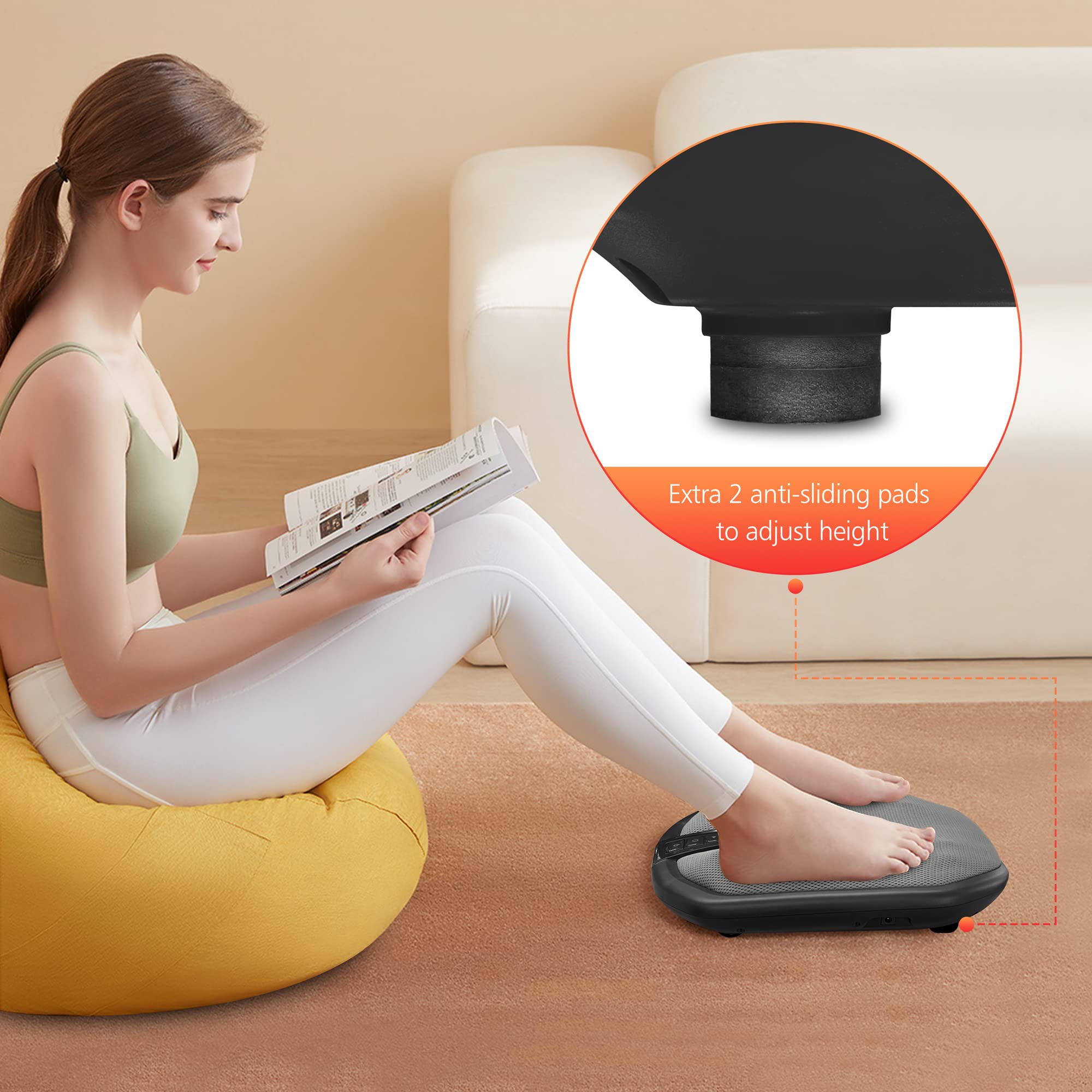 COMFIER height-adjustable pads showing custom angle for comfort