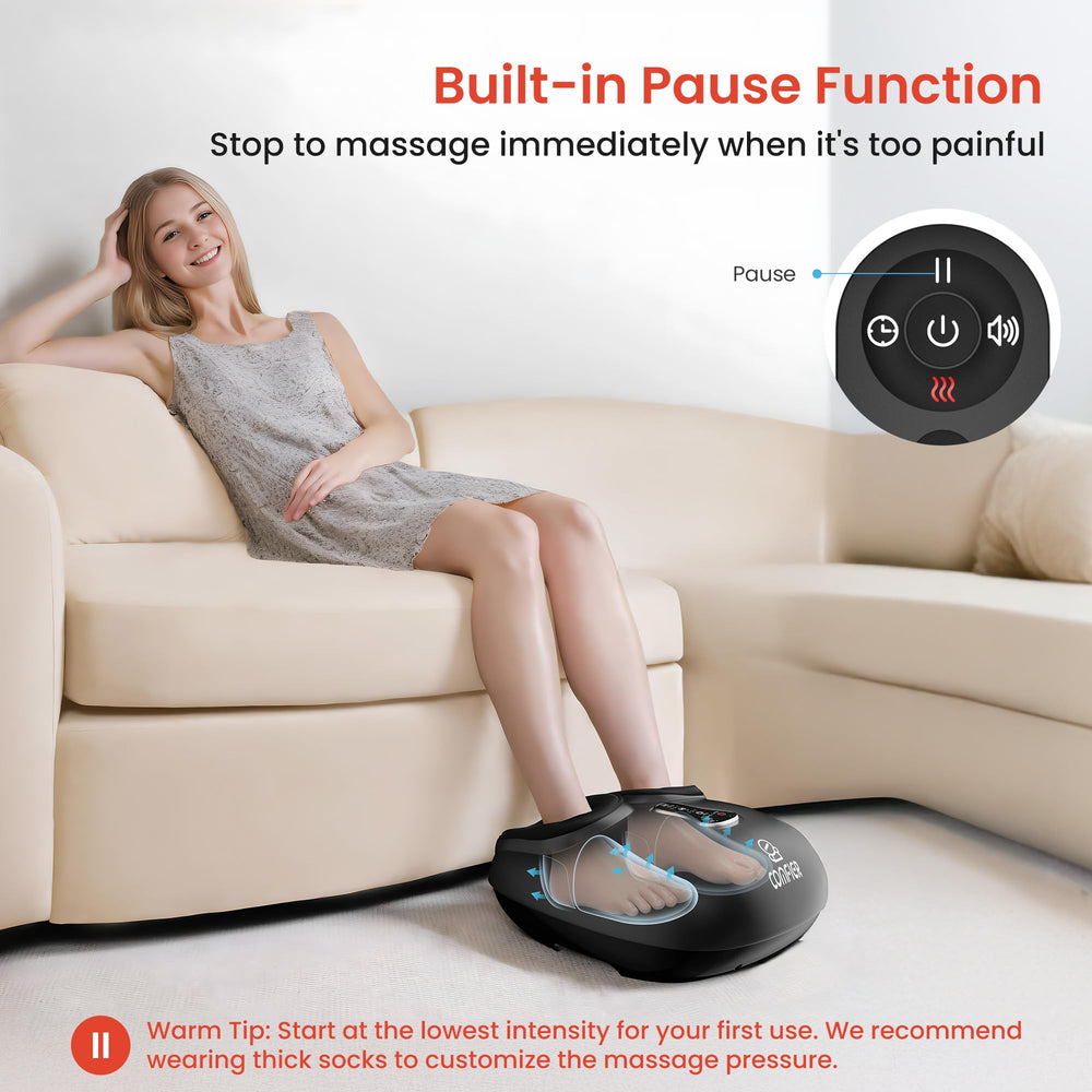 COMFIER safety features with auto shut-off for safe use
