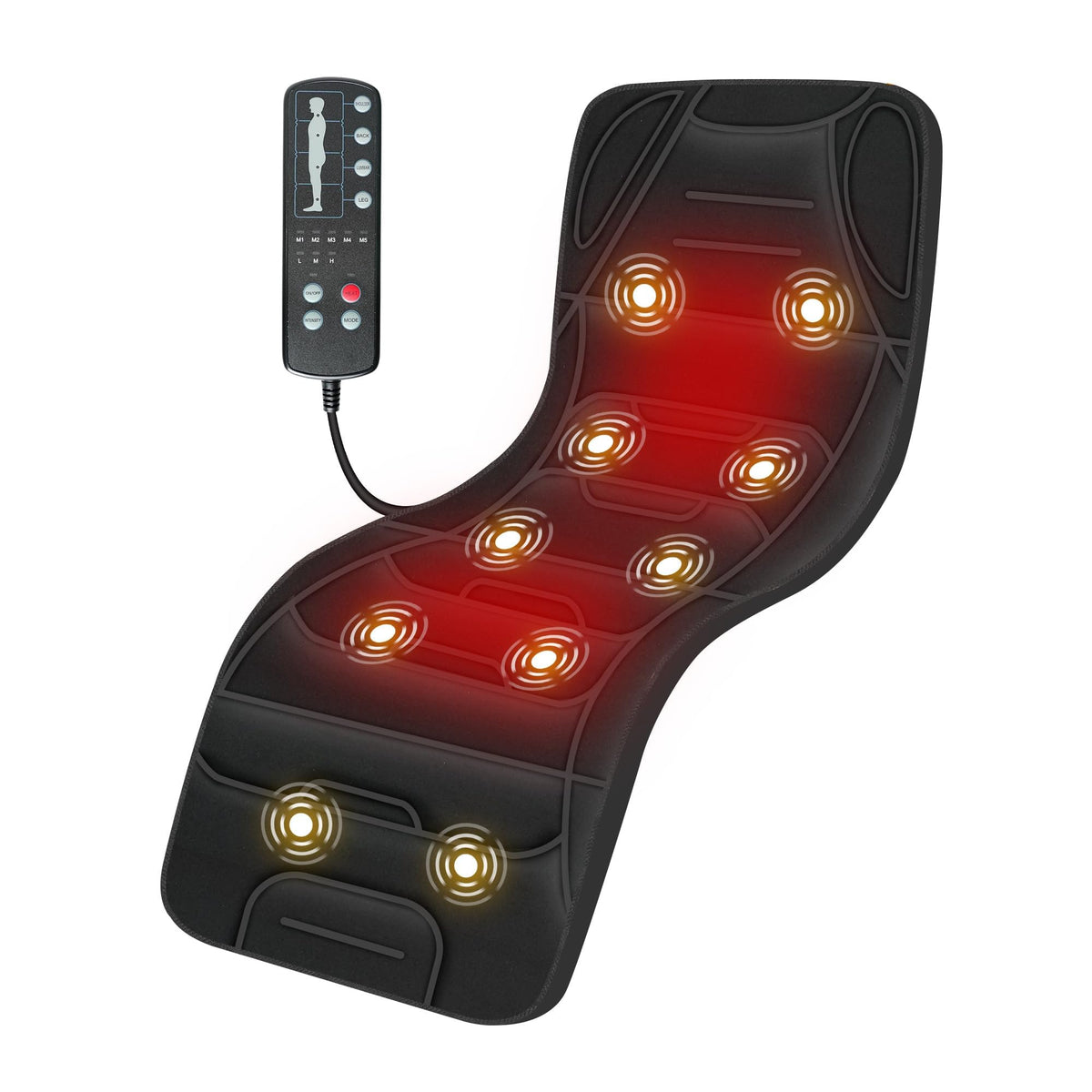 COMFIER full body massage mat with heat for relaxing back muscles at home