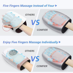 COMFIER hand massager applying acupressure and pressure points to relieve tension.
