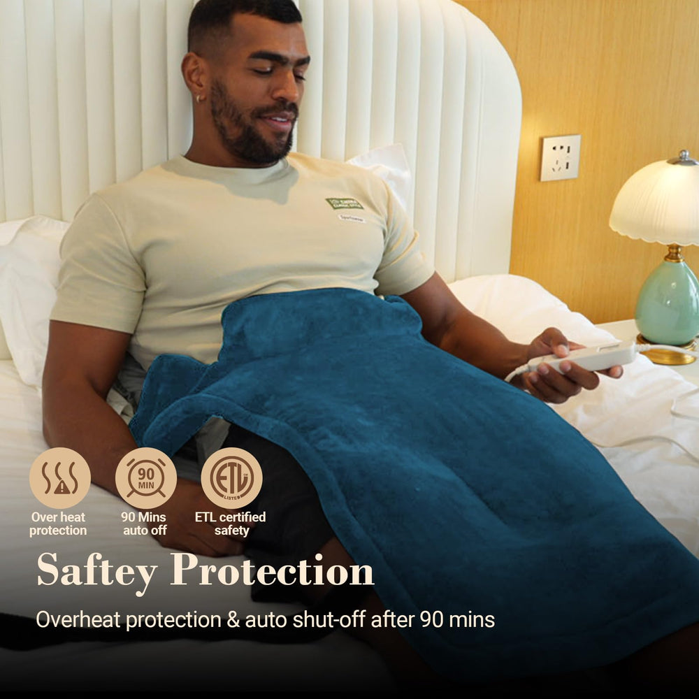 COMFIER heating pad includes a 90-minute auto-off safety feature