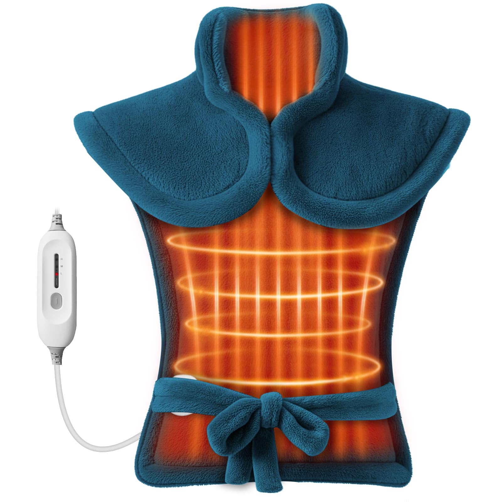 COMFIER heating pad large cover for back and shoulders delivers cohesive warmth