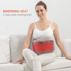 Close-up of COMFIER massager motors providing multi-directional vibrations.