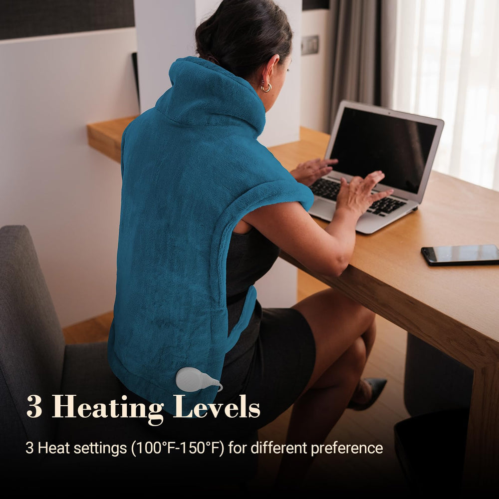 COMFIER heating pad offers three heat levels for customizable warmth