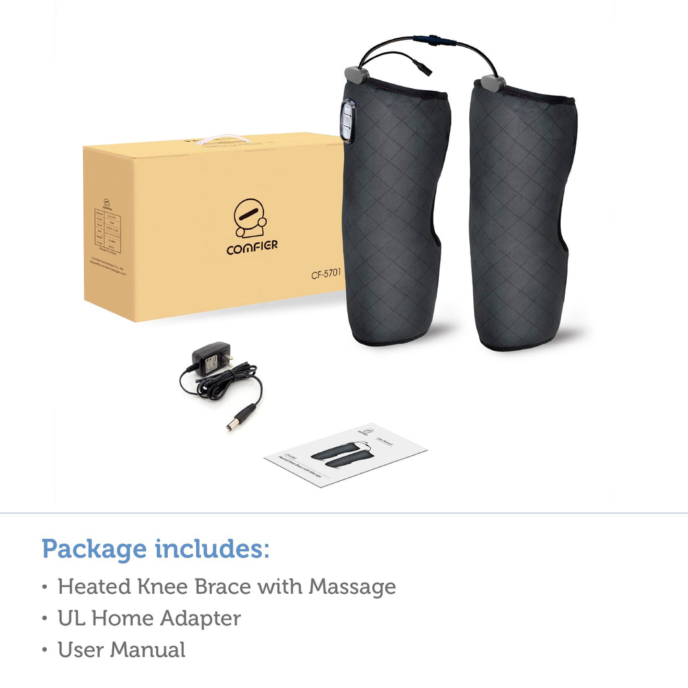 COMFIER knee massager in a home setting illustrates convenient daily relaxation.