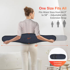 COMFIER lower back vibration massage with four motors in action