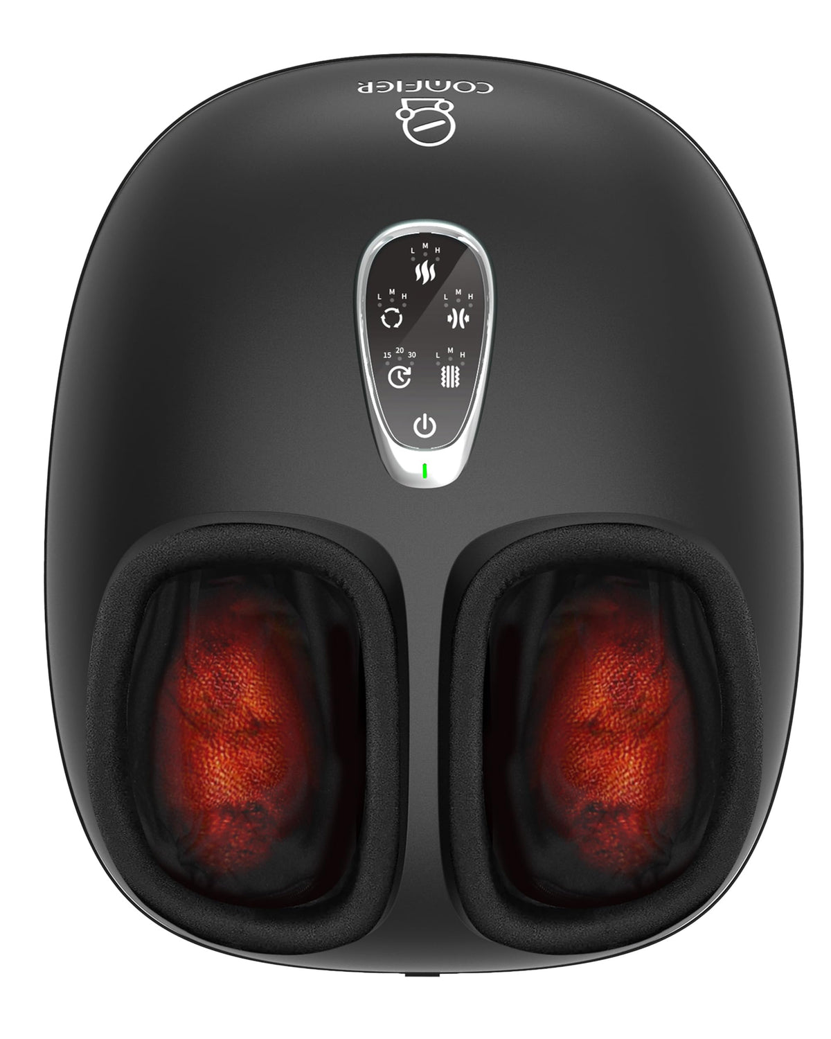 COMFIER Shiatsu foot massager with heat in front view for soothing foot massage