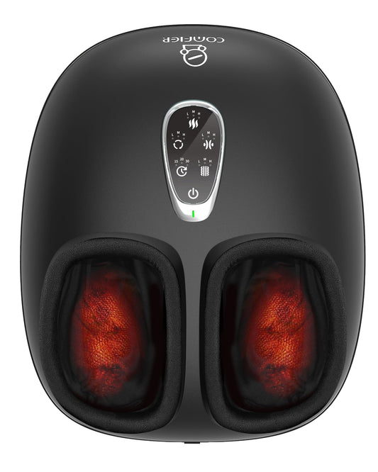 COMFIER Shiatsu foot massager with heat in front view for soothing foot massage