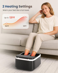 COMFIER shiatsu foot massager kneading rollers deliver deep relief on arches and soles.