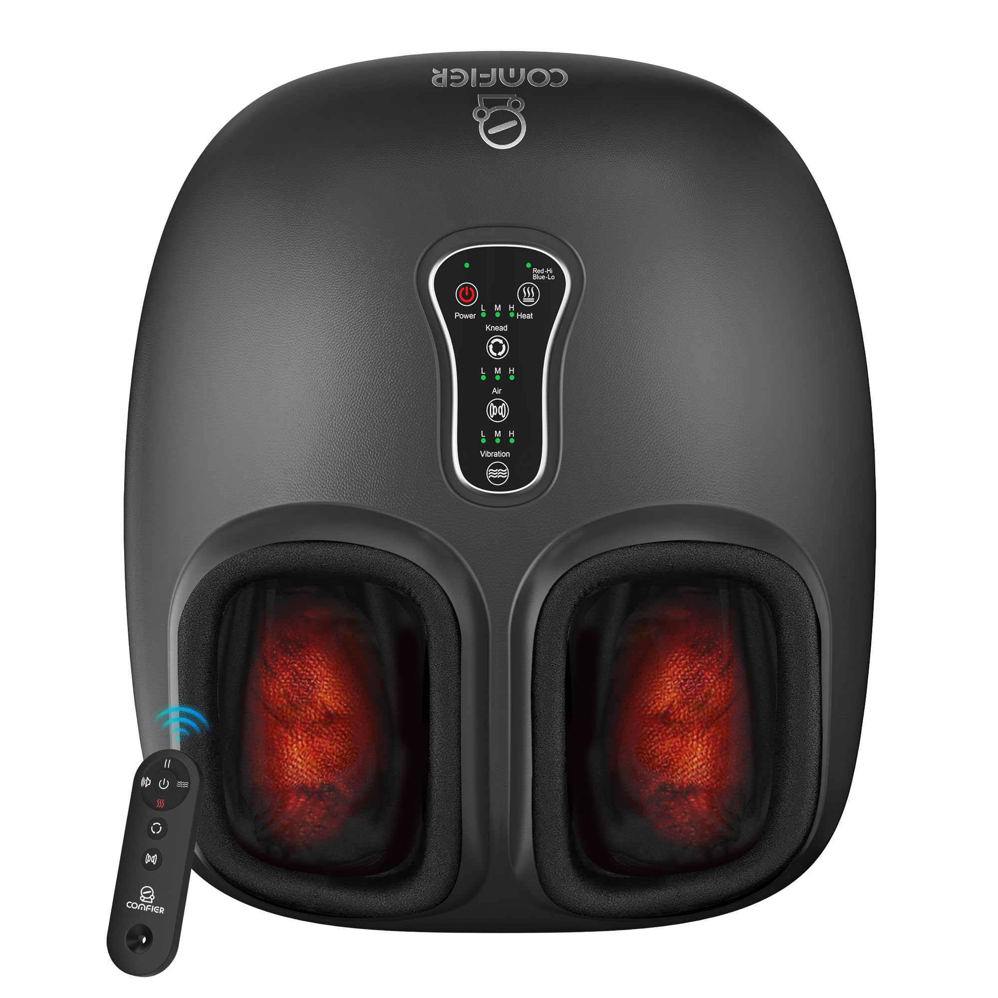 COMFIER Shiatsu Foot Massager with remote control for effortless adjustment and convenience