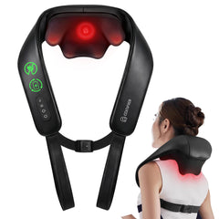 COMFIER neck massager with 4D kneading nodes targets deep neck tissue.