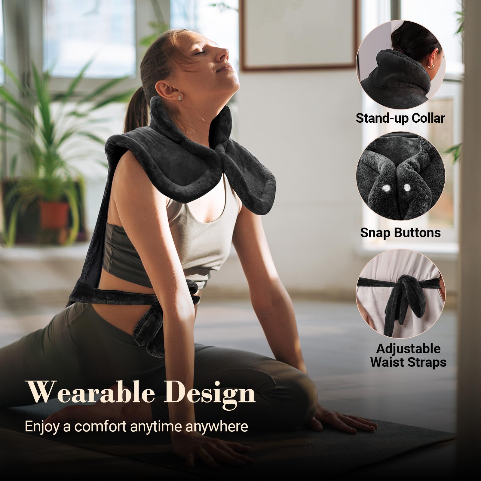COMFIER washable heating pad features easy cleaning and long-lasting freshness