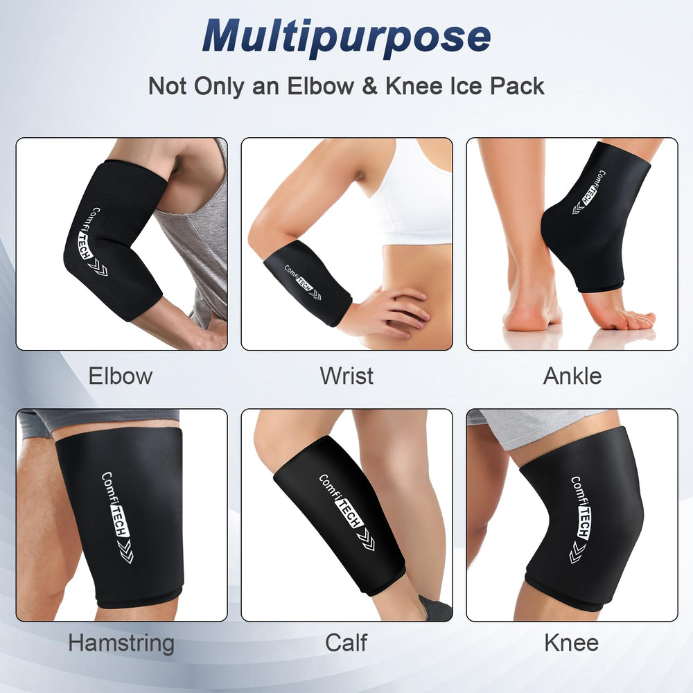 ComfiTECH elbow wrap uses soft gel that stays pliable after freezing