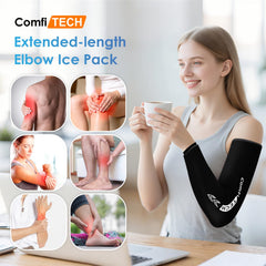 ComfiTECH extended-length cooling sleeve adapts to body contours for flexible cold therapy