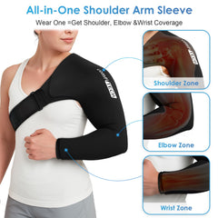 ComfiTECH ice pack closure adjustment enables a personalized snug feel