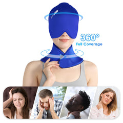 ComfiTECH neck ice pack wrap provides hands-free cooling on the neck.