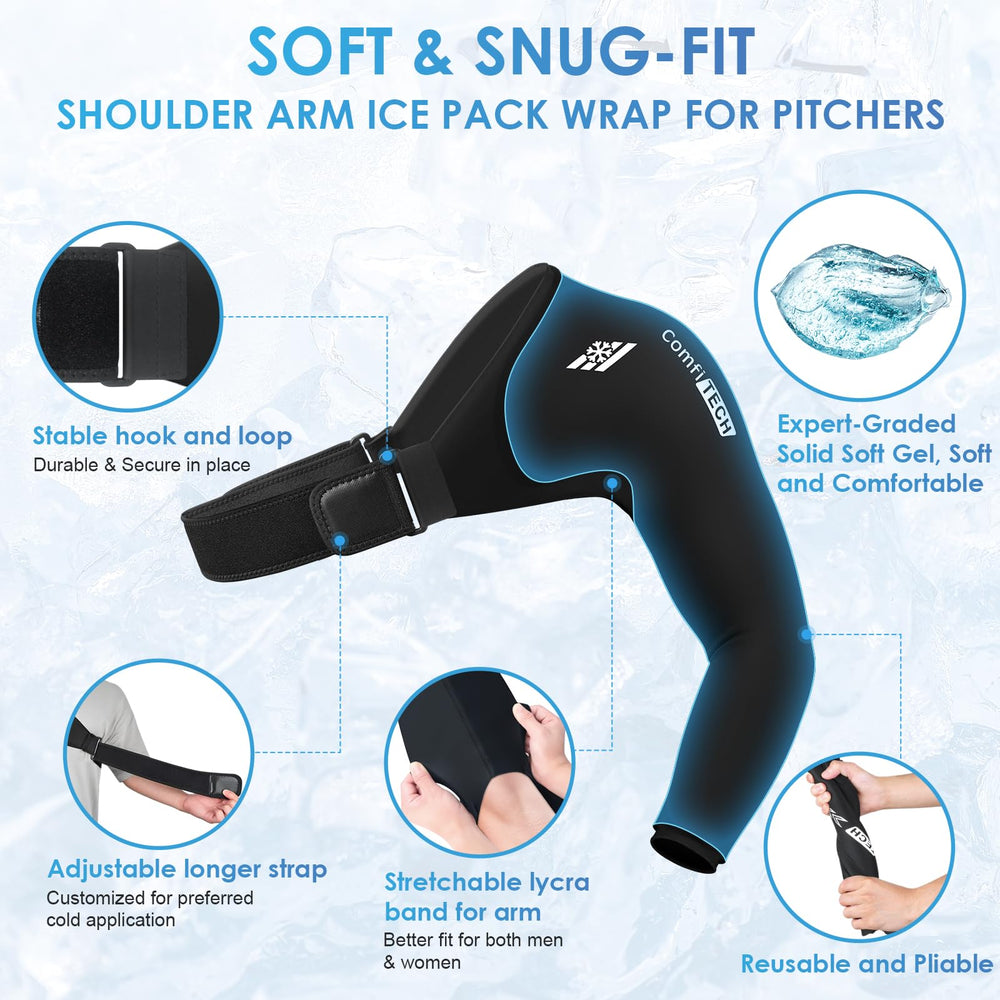 ComfiTECH Flexible Gel conforms to your arm for uniform contact