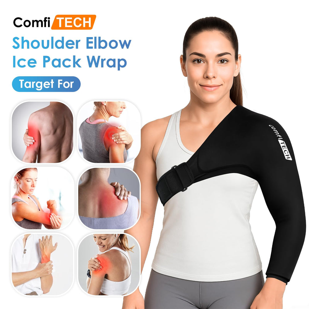 ComfiTECH shoulder arm wrap in action maintains secure fit during gameplay
