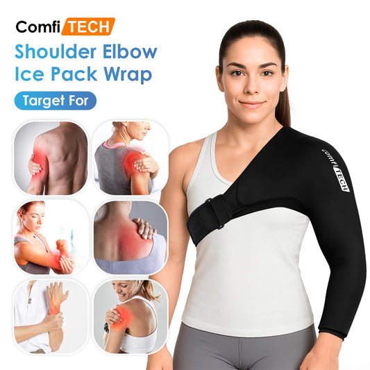 ComfiTECH shoulder arm wrap in action maintains secure fit during gameplay