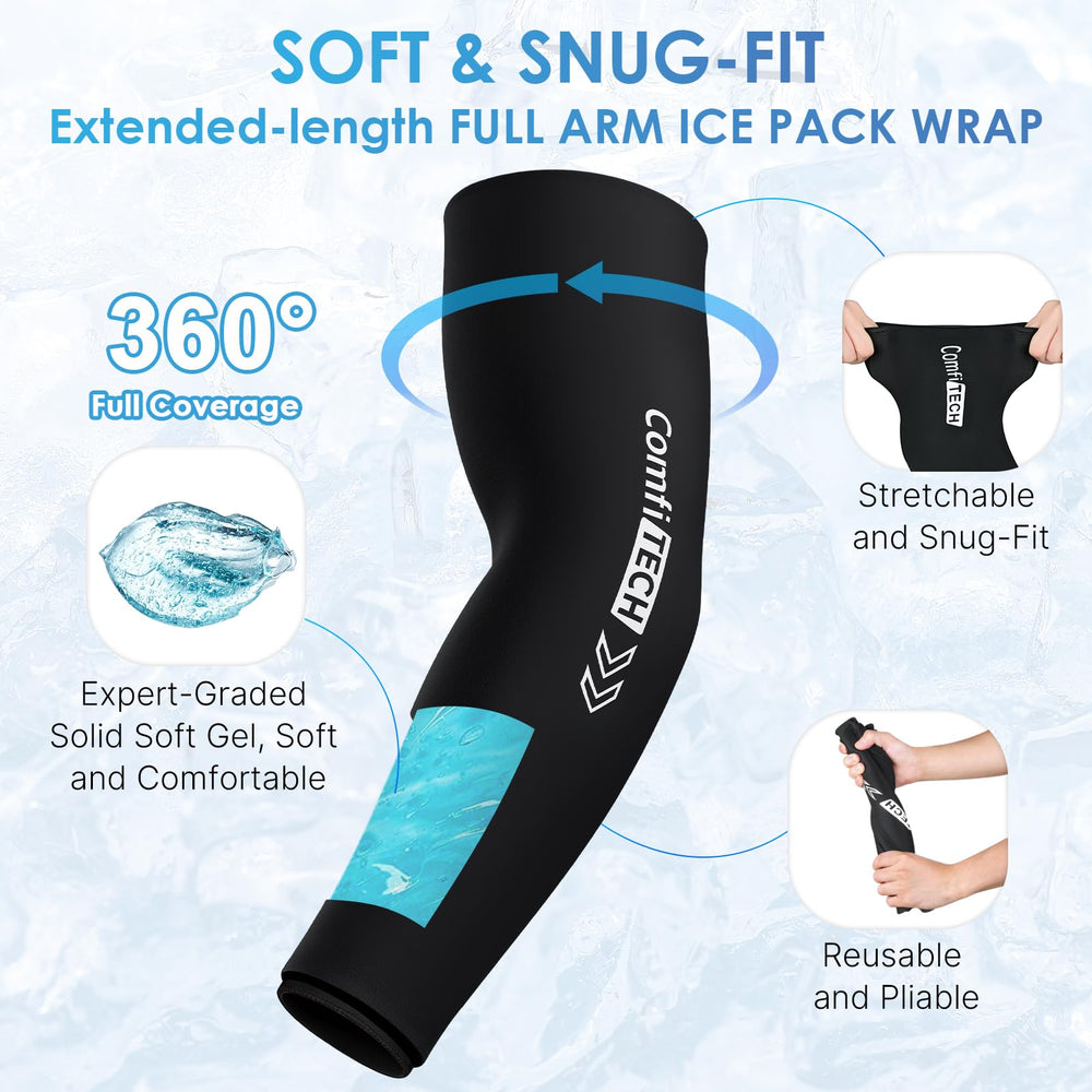 ComfiTECH two size options secure a snug elbow and wrist fit