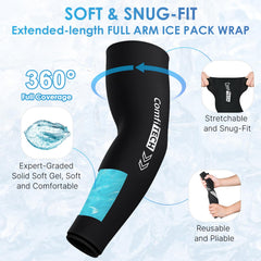 ComfiTECH two size options secure a snug elbow and wrist fit