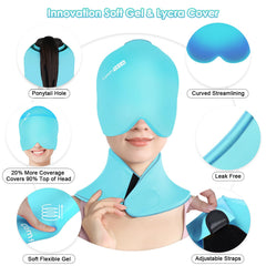 ComfiTECH wearable ice pack shown on bed for easy use.
