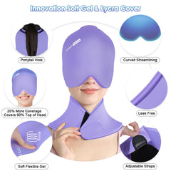 ComfiTECH Wearable Two-Piece Set keeps head and neck cold without fiddling.
