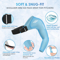 ComfiTECH lycra-soft-fabric keeps the sleeve flexible when frozen for easy wear