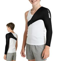 ComfiTECH youth shoulder-arm wrap provides pitcher-focused cold recovery for the shoulder.