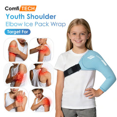 ComfiTECH youth shoulder-arm wrap with adjustable straps provides a secure, comfortable fit.