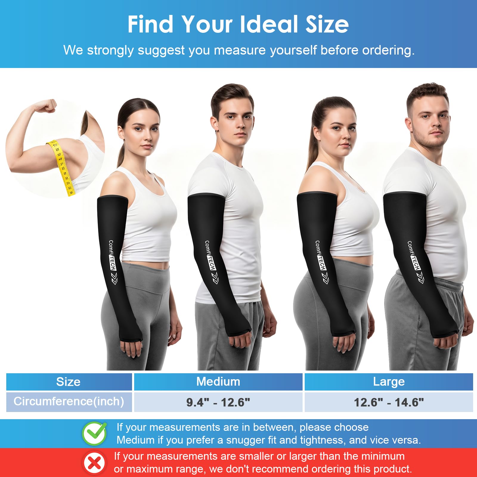 Deep cooling delivers steady contact across wrist, elbow, and forearm.