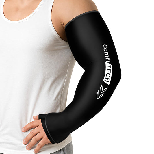 ComfiTECH wrist-arm ice pack wrap provides full arm and wrist cooling contact.