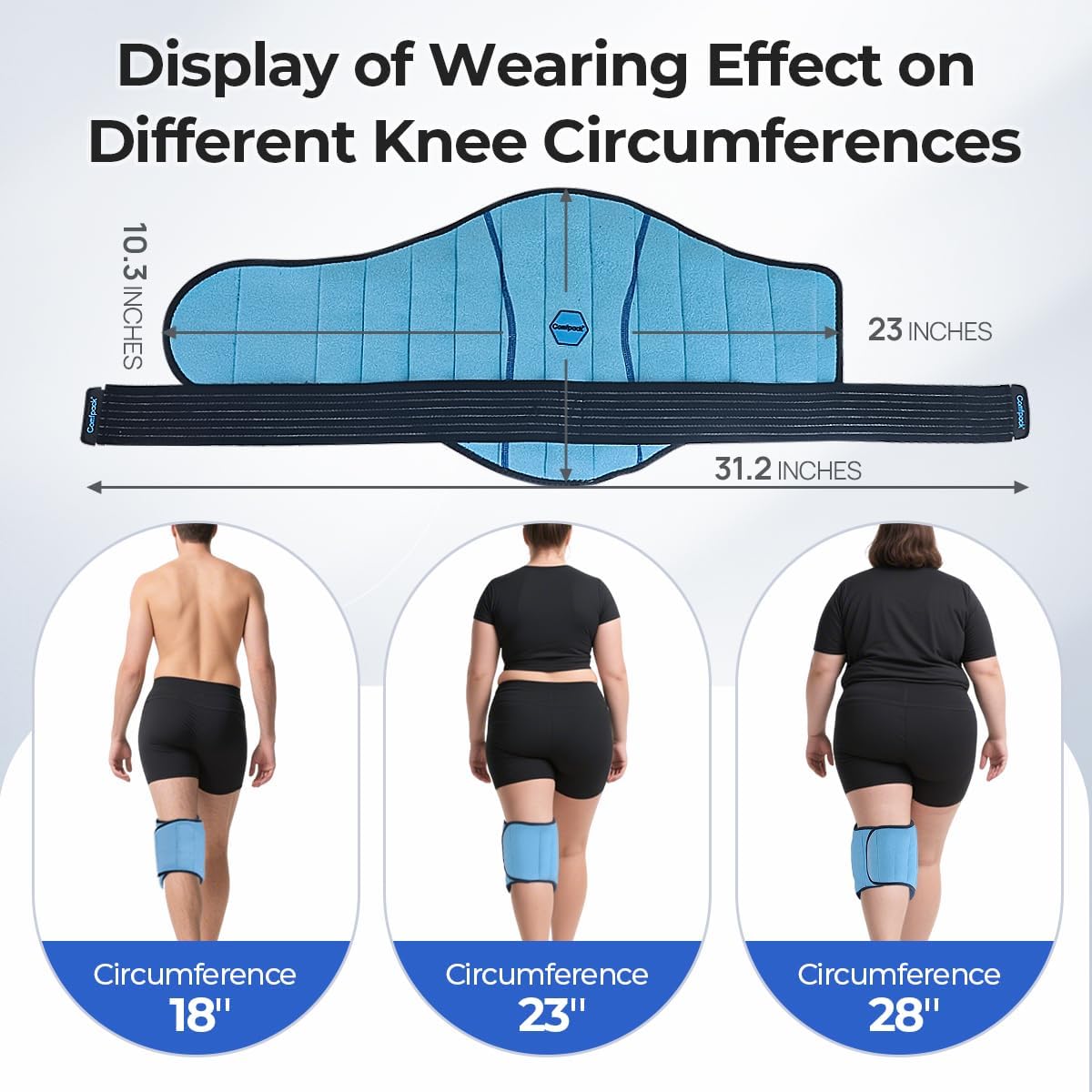 Comfpack knee ice pack wrap care instructions for safe reuse.